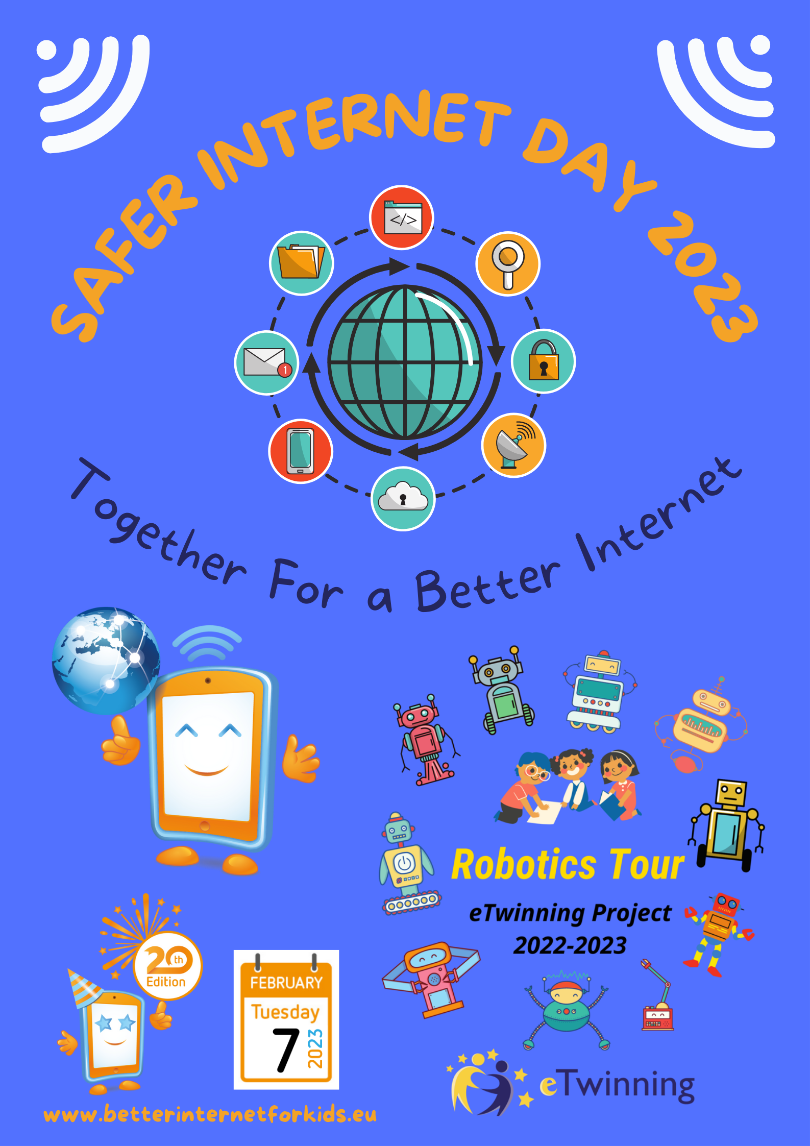 Safer Internet Day - eTwinning project Robotics Tour